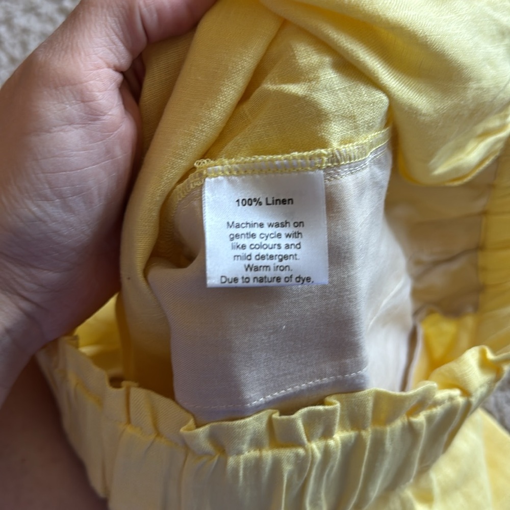 Rove SUMMER Shorts lemon linen size large - Picture 7 of 11